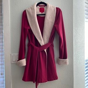 Burgundy robe